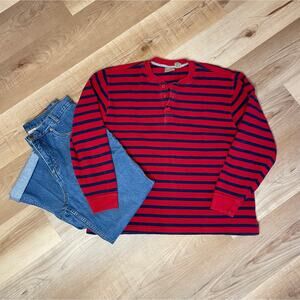 L.L. Bean Oversize Rugby Thermal Sz XL